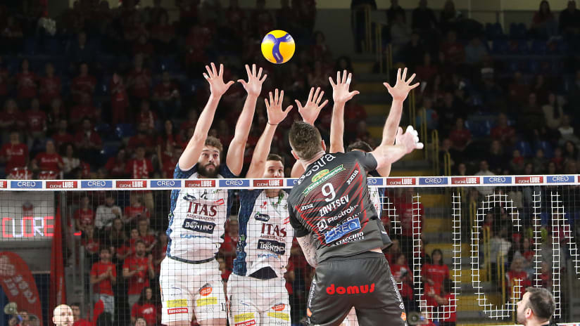 Lube v Trentino (source: legavolley.it)