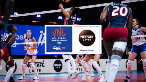 Volleyball World dà il benvenuto a Nescafé Latte in veste di National Partner della VNL 2021