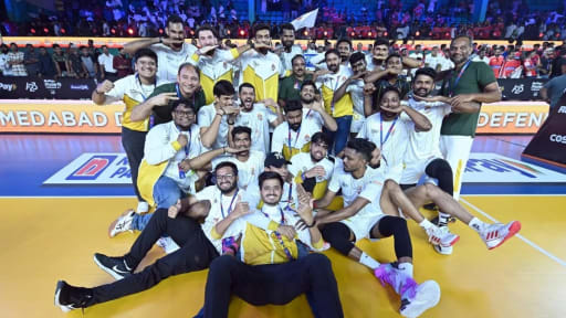 Ahmedabad triumph as Prime Volleyball League champions