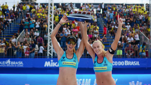 Hughes and Kolinske claim first gold together in Itapema