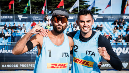 Lupo & Rossi triumph at team’s rookie Beach Pro Tour event