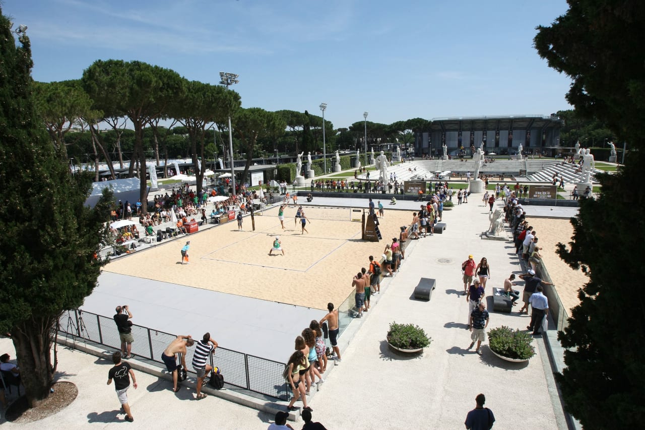 Side courts at the Foro Italico