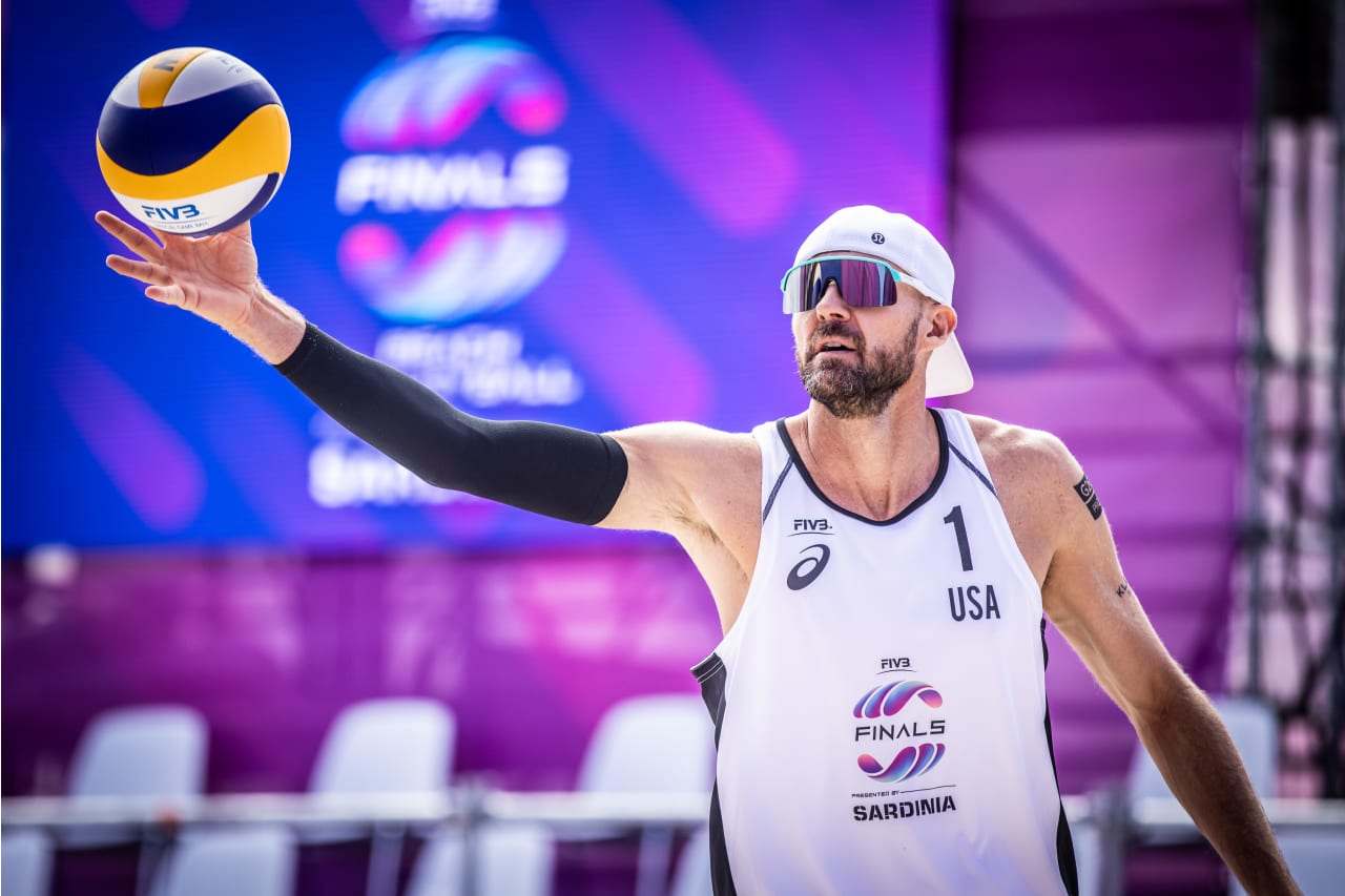 Jake Gibb in his last FIVB event