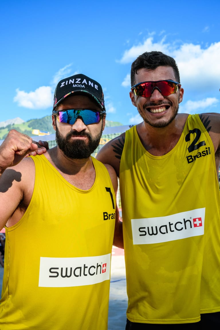 Bruno Schmidt looking like the 2016 Bruno of old, into the Gstaad semifinals with Saymon Barbosa 