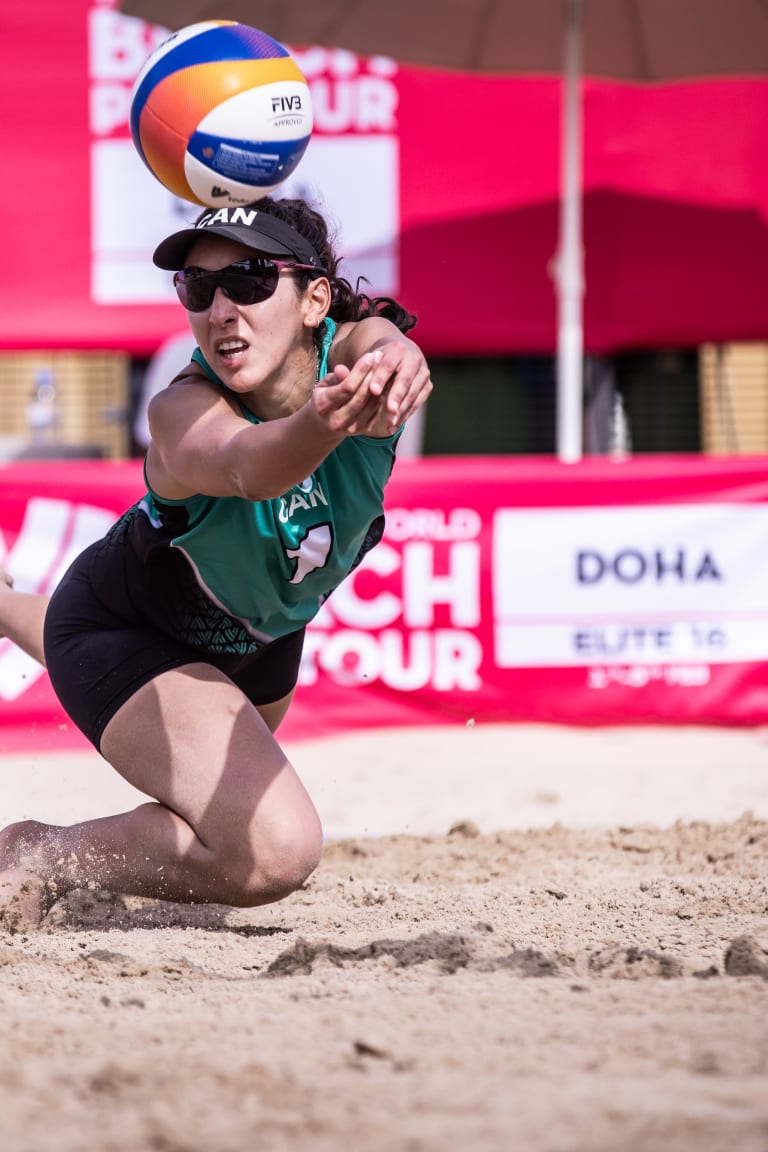 Melissa and Brandie up to a promising start at Doha Elite16