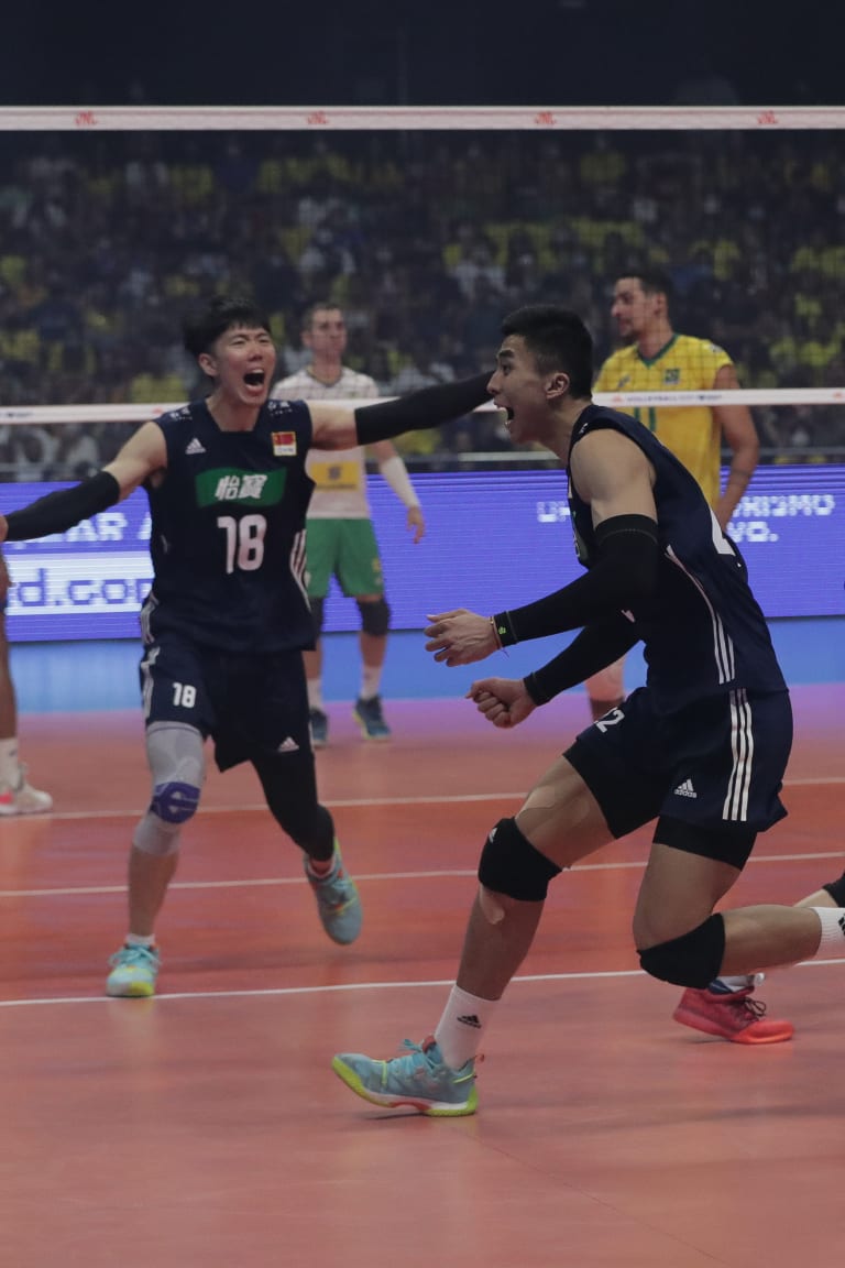 China shock Brazil on last day of Men's VNL Week 1