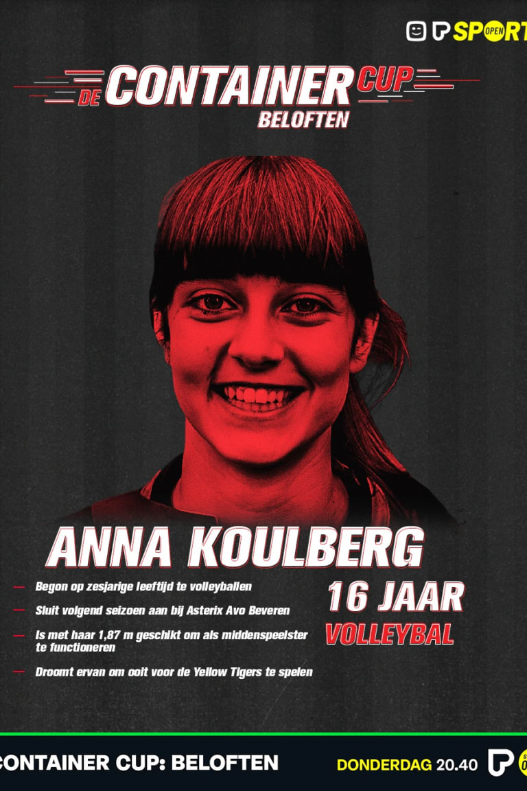 Anna Koulberg on a reality TV poster
