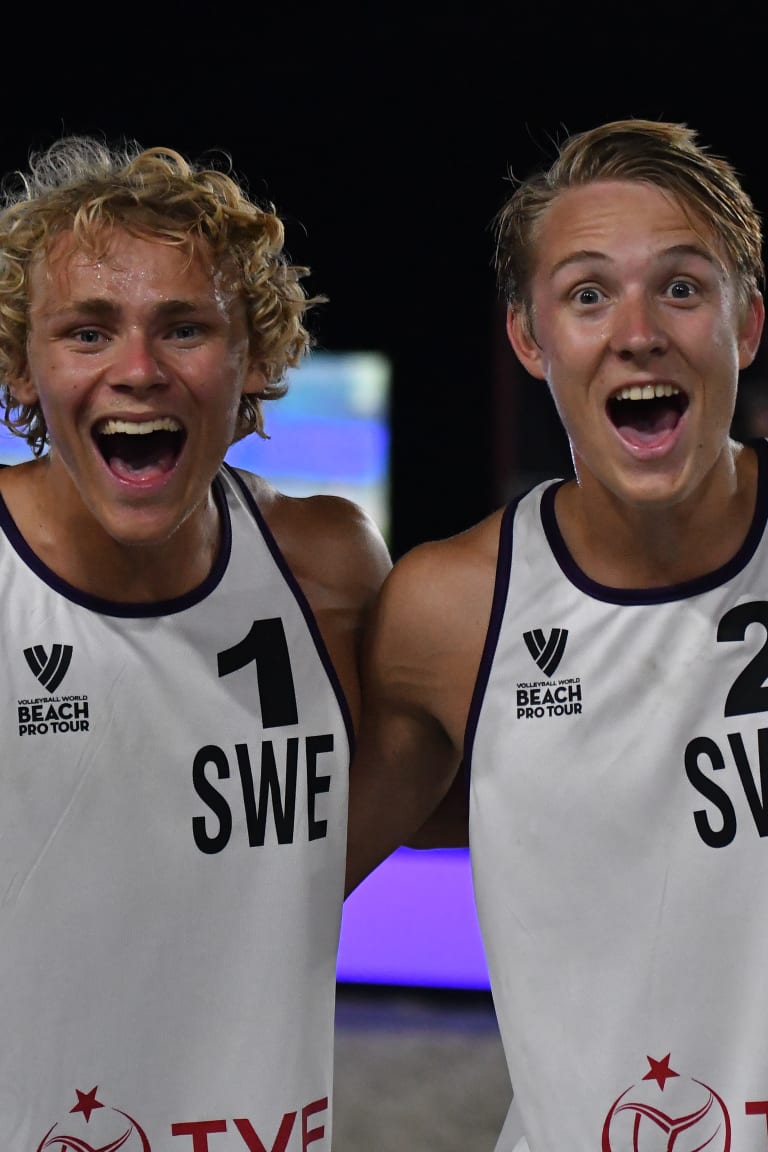 Swedish wonderkids close to first Beach Pro Tour medal