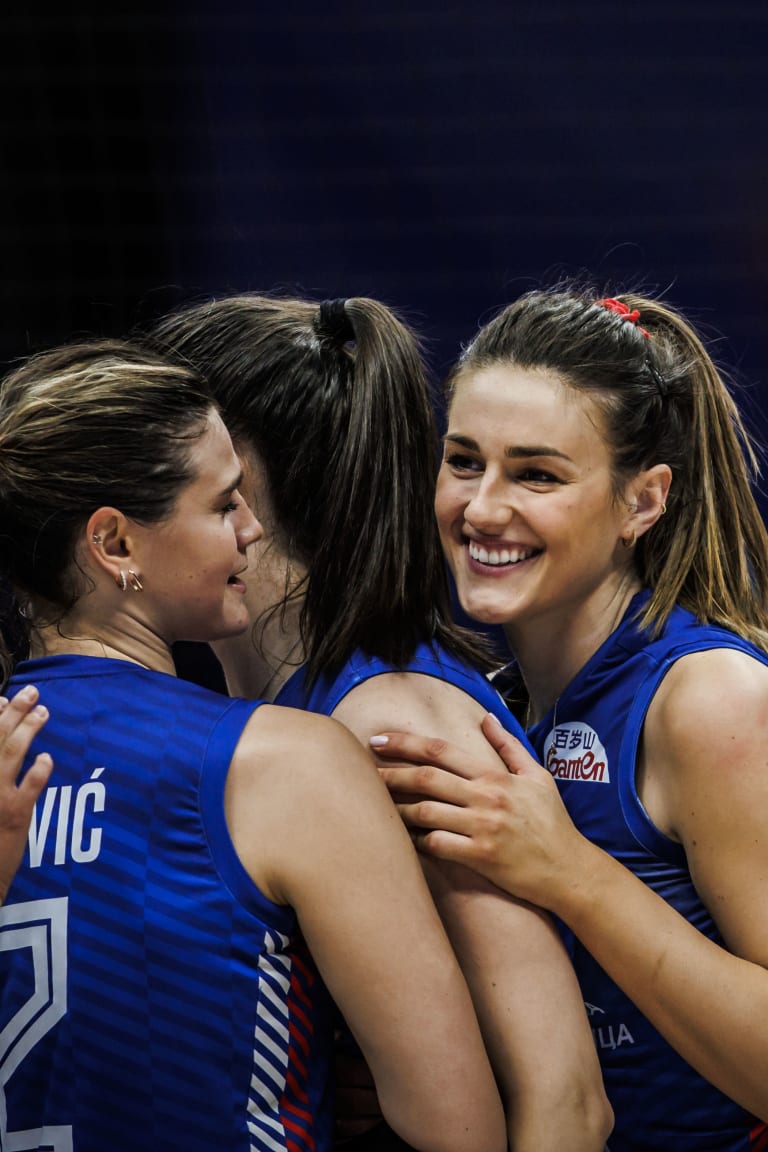 Serbia fight back and secure first VNL victory
