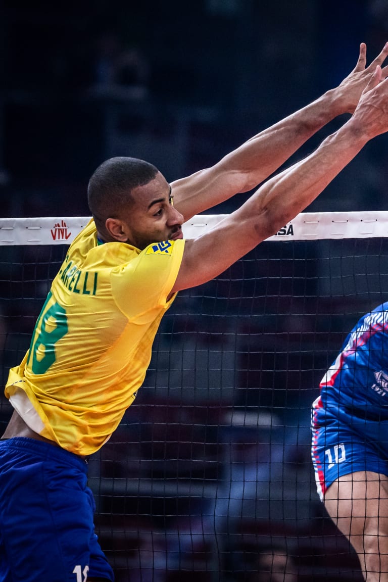Lucarelli leads Brazil to sweep of Serbia