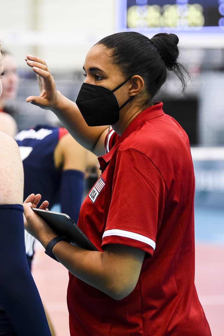 Alisha Glass in her new role, giving back to volleyball