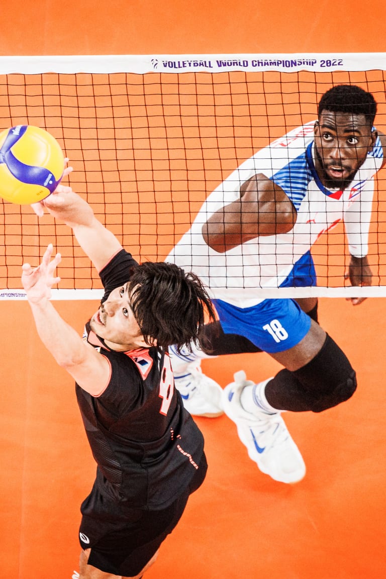 Japan beat Cuba in four sets as both teams progress