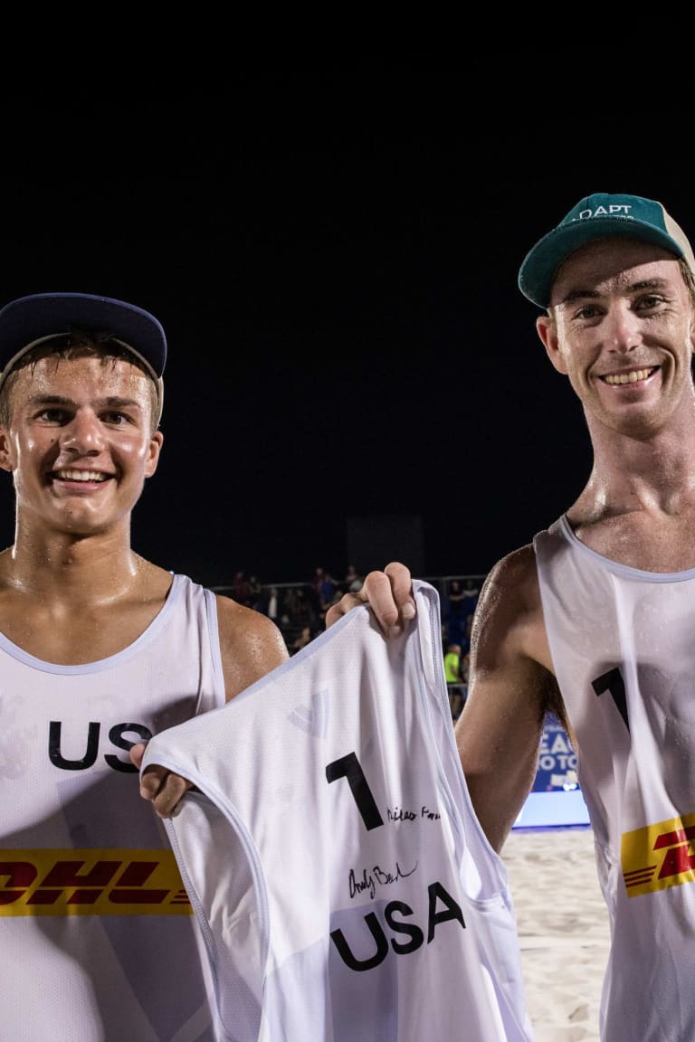 Benesh & Partain become first Americans to claim Beach Pro Tour men’s gold