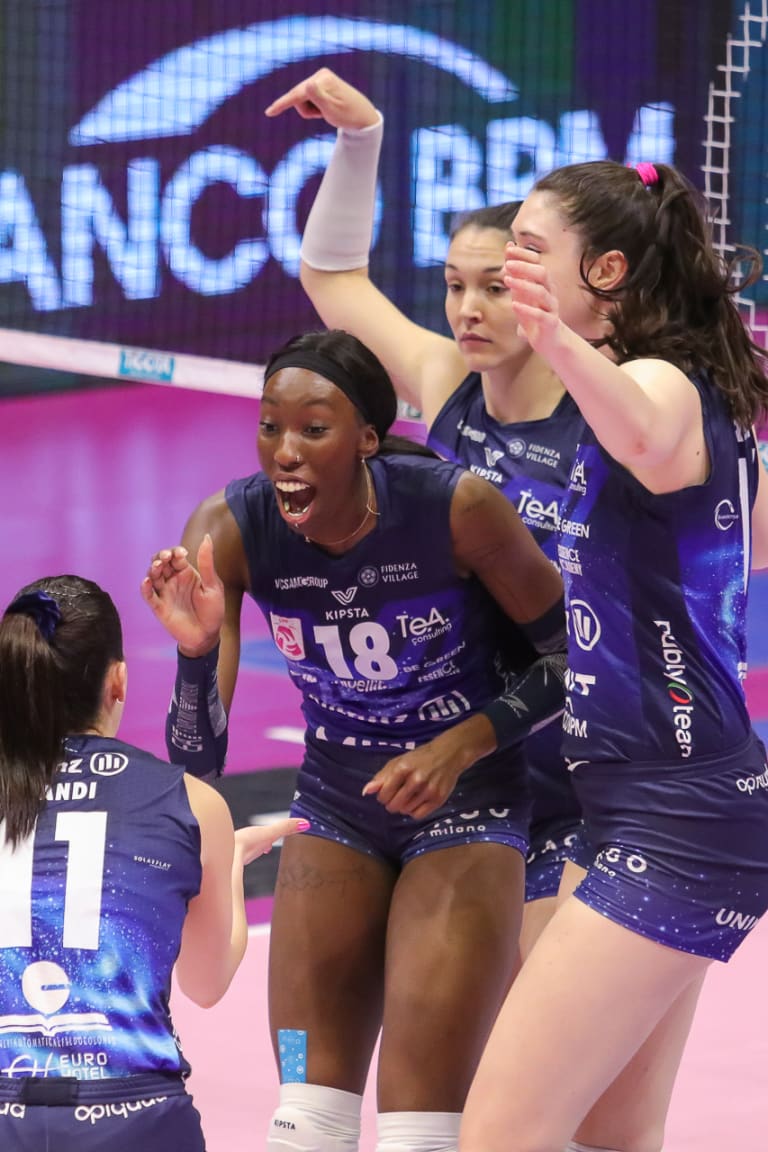 Egonu shines and leads Milano to dramatic five-set win over Roma