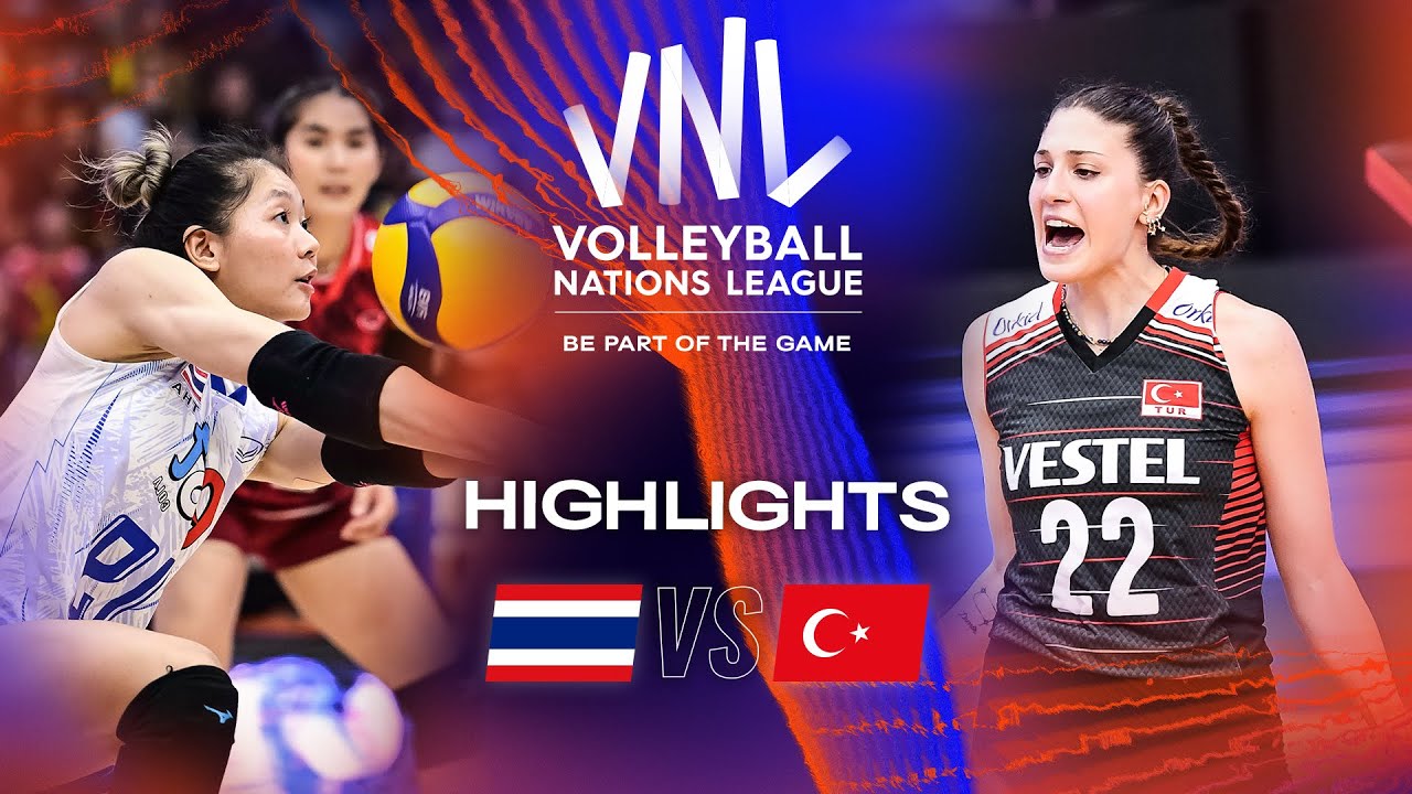 THA vs. TUR Highlights Week 3 Women's VNL 2023
