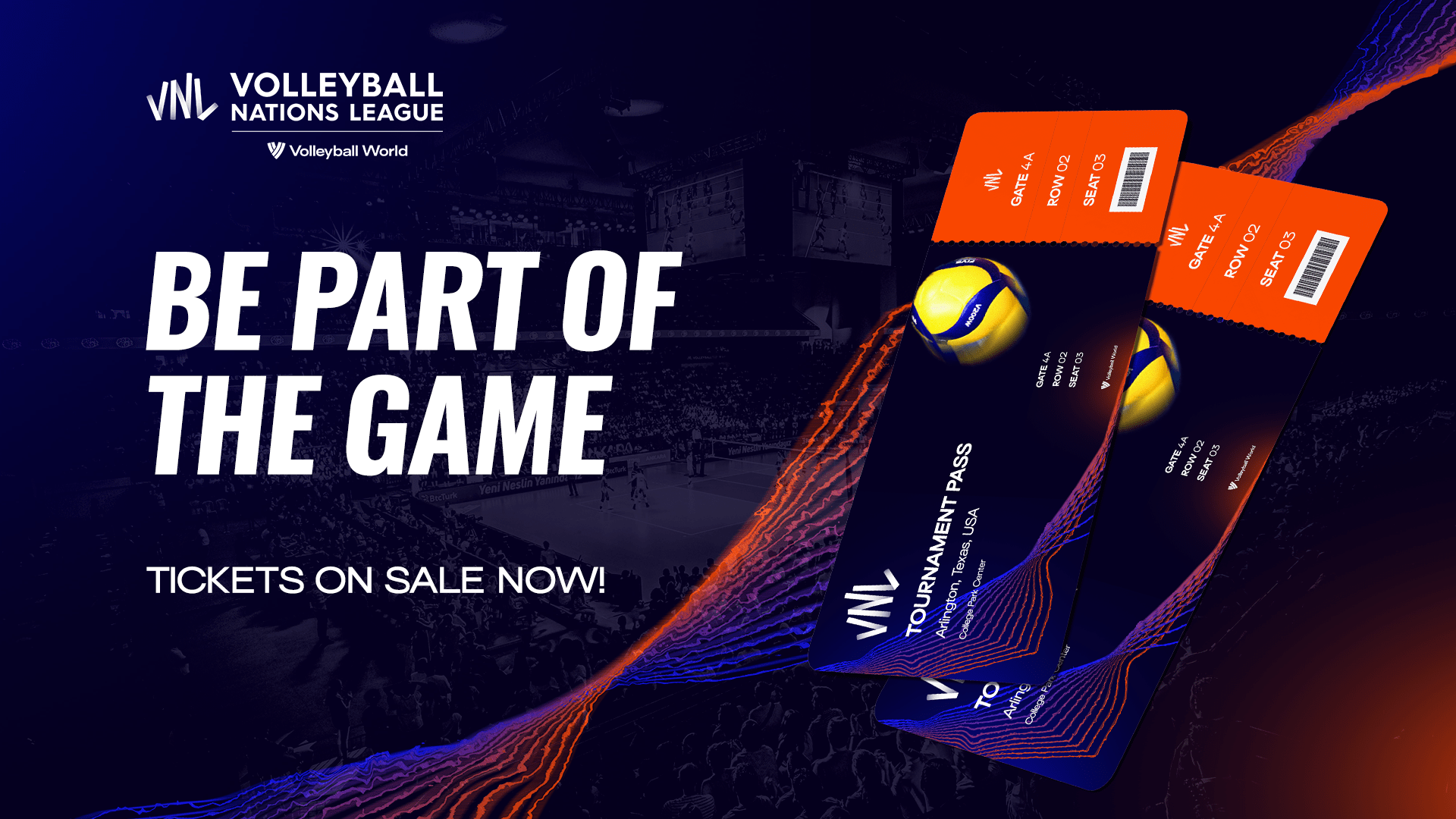 2023 VNL Ticket Information | volleyballworld.com