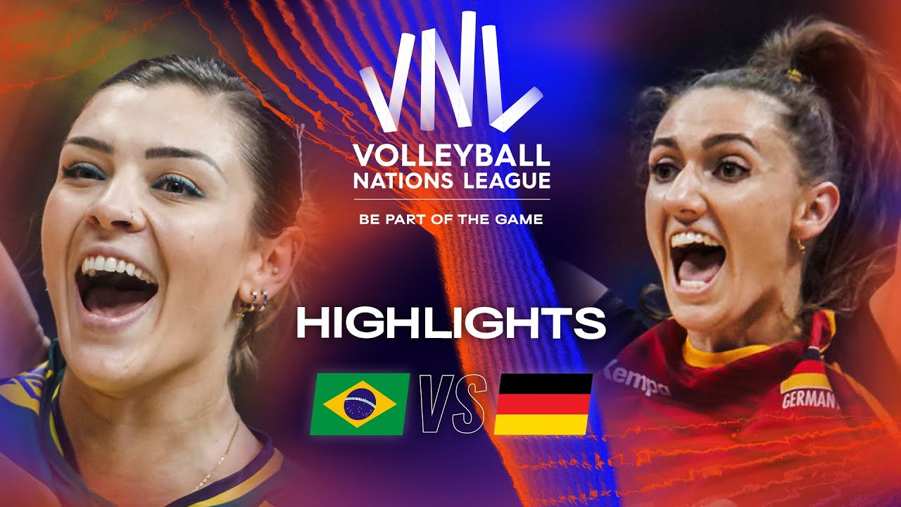BRA vs. GER Highlights Week 2 Women's VNL 2023