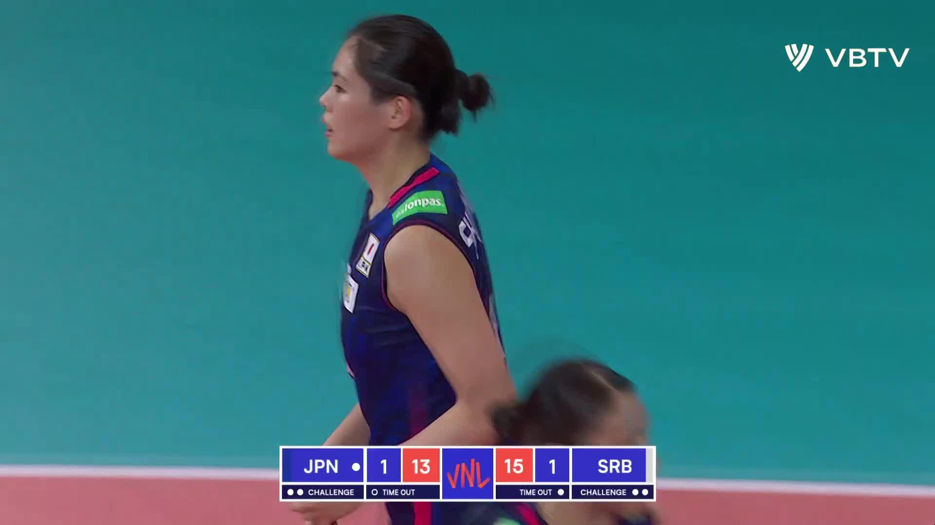 Haruyo Shimamura Aces Leader in Japan vs. Serbia Top Aces_6100022