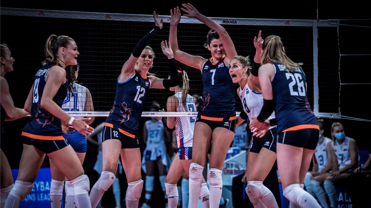 VNL Women’s Highlights - Netherlands vs. Serbia | volleyballworld.com