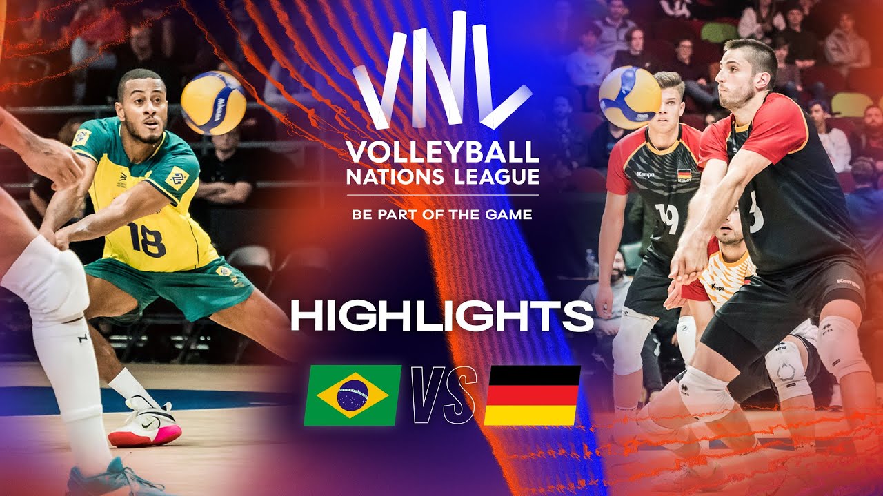 BRA vs. GER Highlights Week 1 Men's VNL 2023