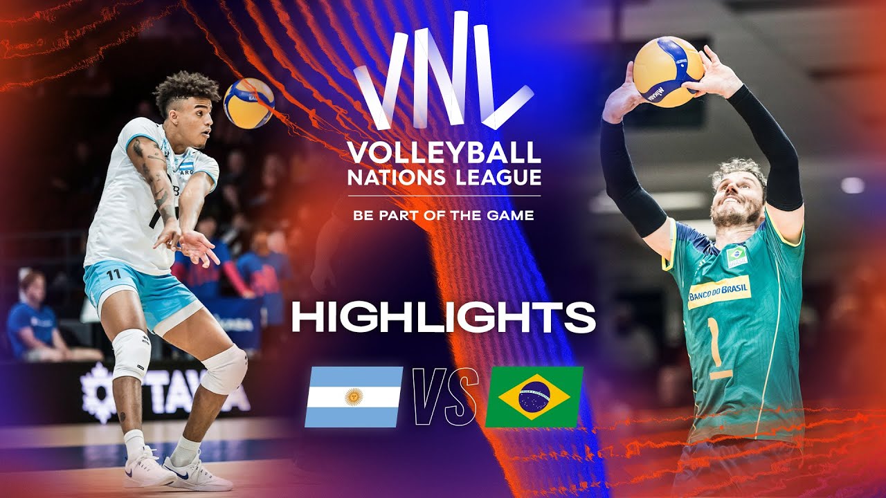 ARG vs. BRA Highlights Week 1 Men's VNL 2023