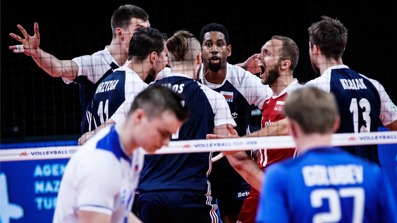 VNL Men’s Highlights Poland vs. Russia