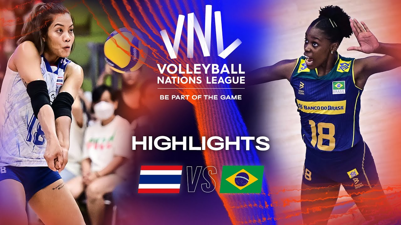 Tha Vs Bra Highlights Week Women S Vnl