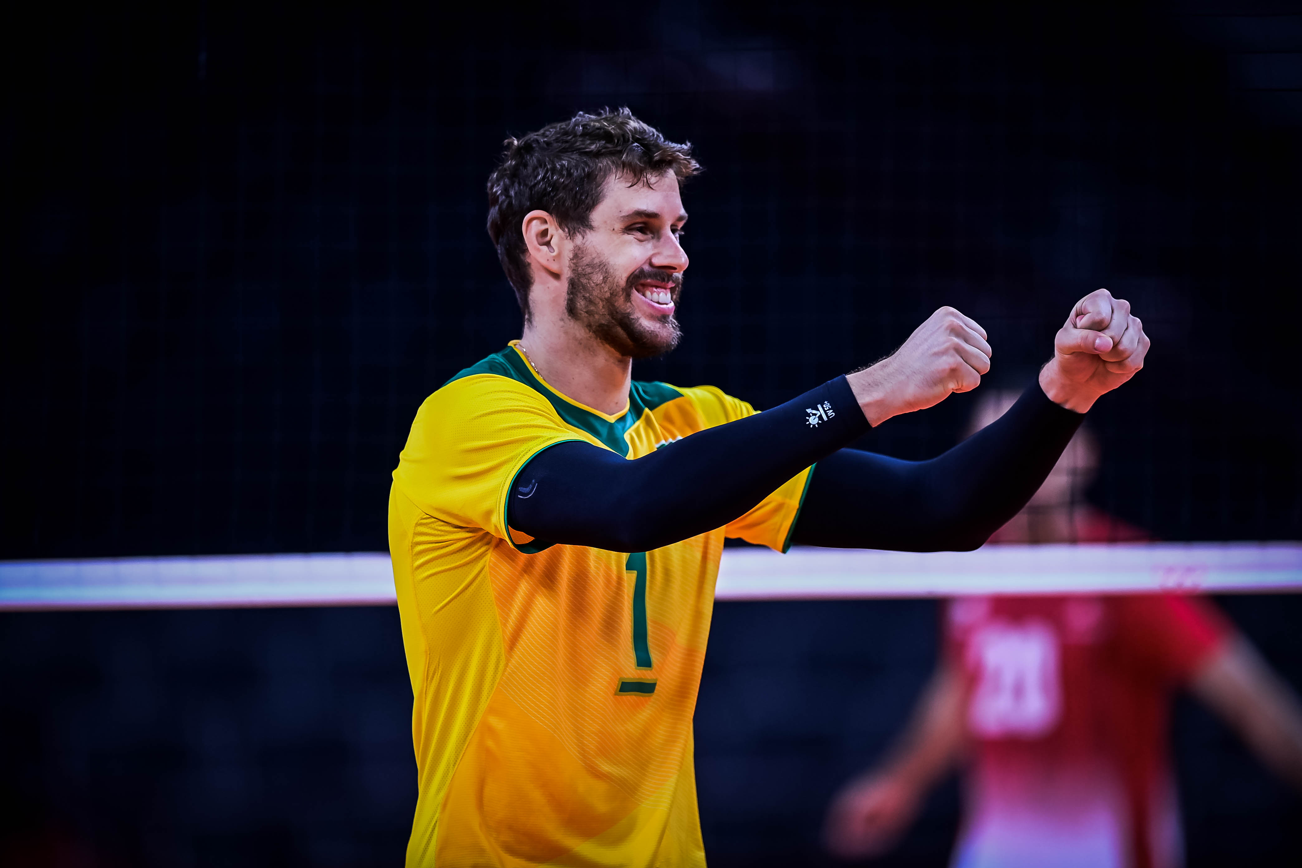 Bruno Rezende na final das olimpíadas Rio 2016, foi levantandor e