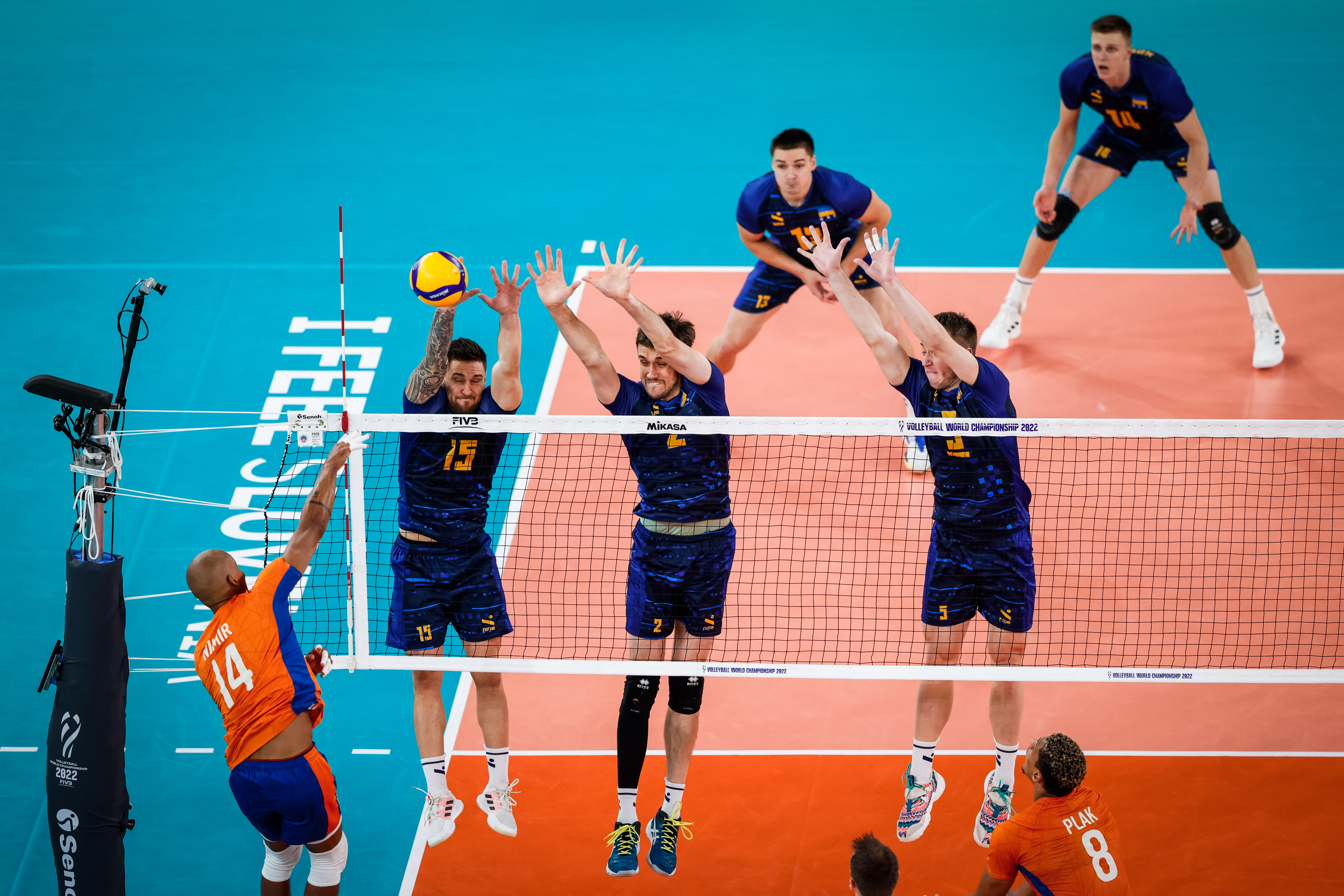 Sensational Ukraine knock out the Netherlands in straight sets volleyballworld