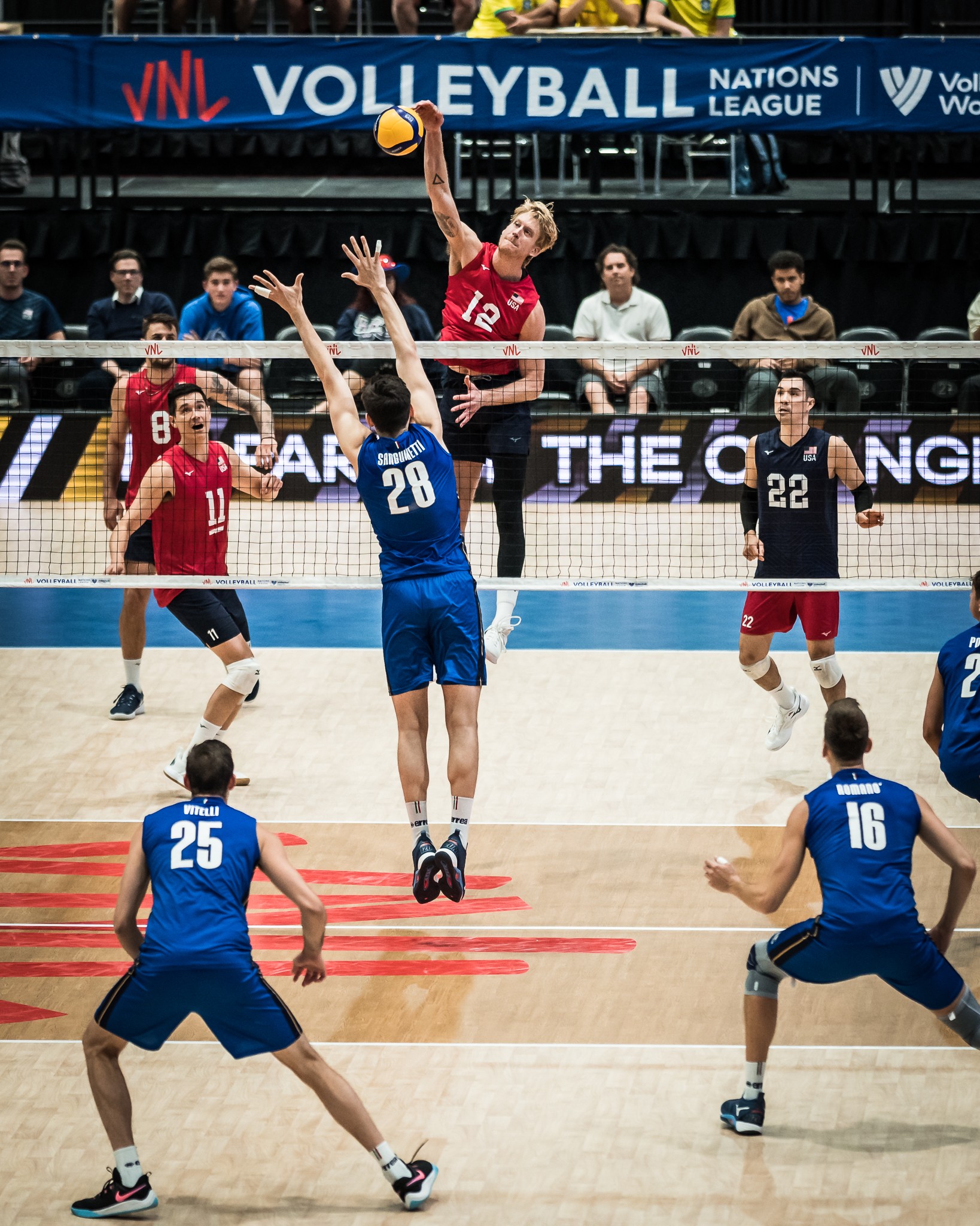 USA top world champions Italy as veterans return in top form volleyballworld