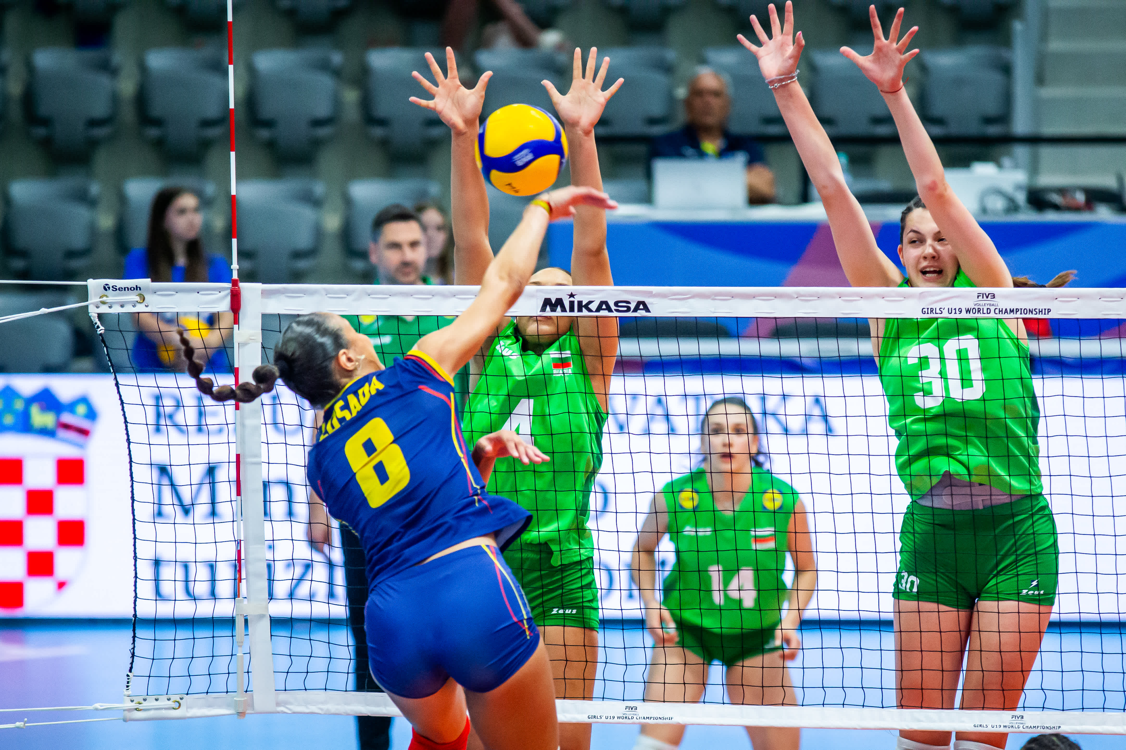 Darina Naneva playing against Spain