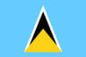Bandeira da equipe de vôlei de praia Saint Lucia