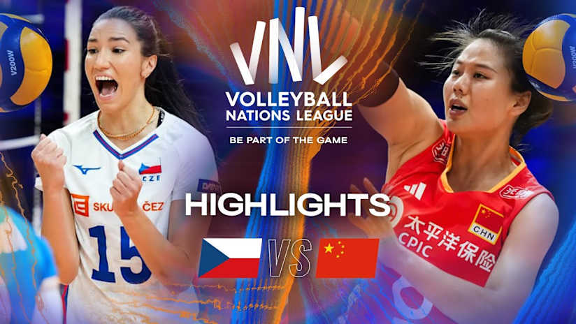 Czechia 🇨🇿 vs. China 🇨🇳 - Highlights | Week 2 | Women's VNL 2025