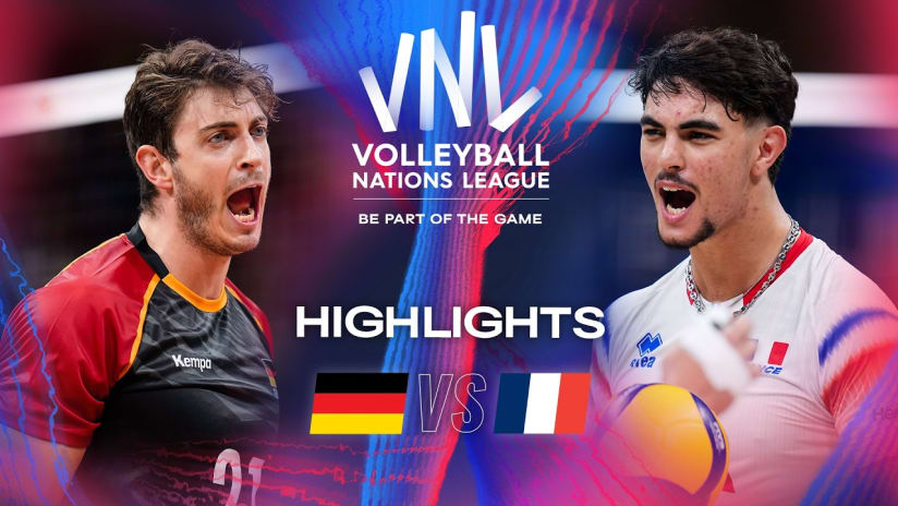 🇩🇪 GER vs. 🇫🇷 FRA - Highlights | Week 3 | Men's VNL 2024