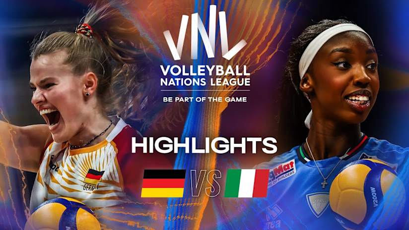 Germany 🇩🇪 vs. Italy 🇮🇹 - Highlights | Week 1 | Women's VNL 2025