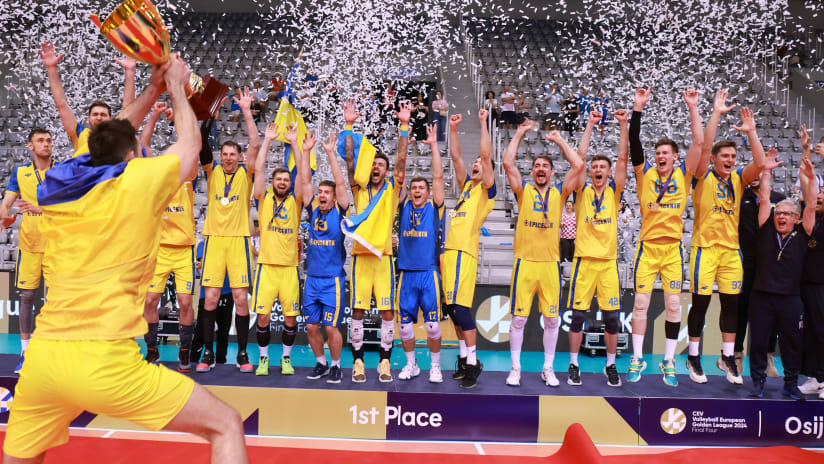 Ukraine triumph as men’s 2024 CEV Volleyball European Golden League winners (source: cev.eu)