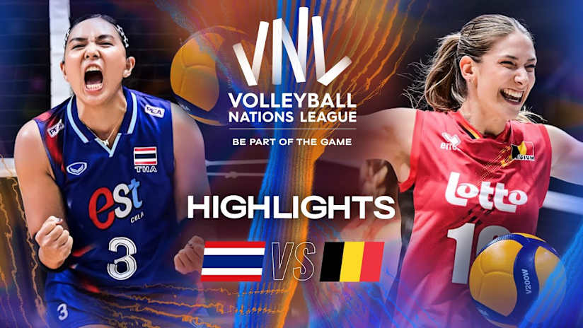 Thailand 🇹🇭 vs. Belgium 🇧🇪 - Highlights | Week 1 | Women's VNL 2025