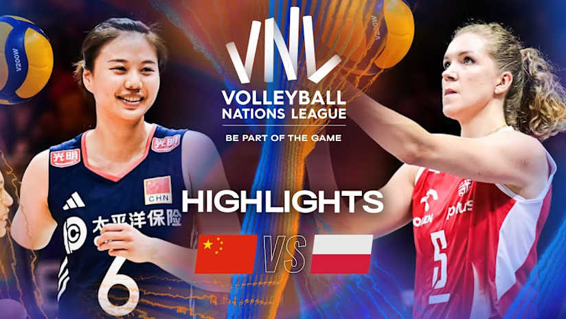 China 🇨🇳 vs. Poland 🇵🇱 - Highlights | Week 1 | Women's VNL 2025