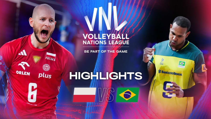🇵🇱 POL vs. 🇧🇷 BRA - Highlights | Week 2 | Men's VNL 2024