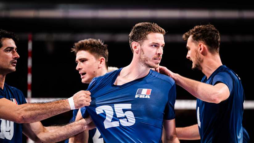 Quentin Jouffroy's serving gave France points in key moments of the match