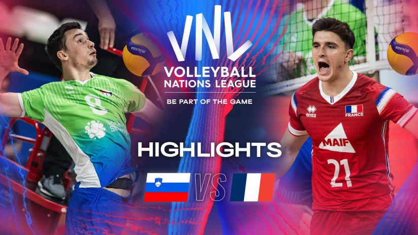 🇸🇮 SLO vs. 🇫🇷 FRA - Highlights | Week 1 | Men's VNL 2024