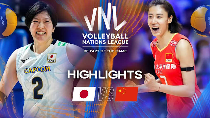Japan 🇯🇵 vs. China 🇨🇳 - Highlights | Week 2 | Women's VNL 2025