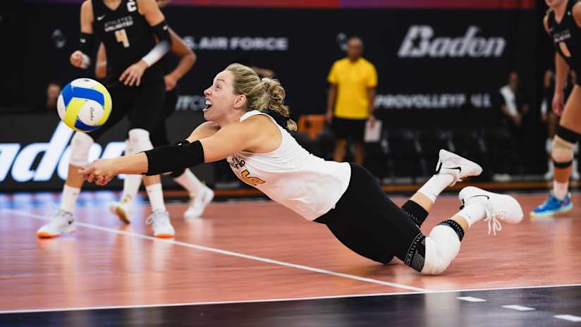 American libero Morgan Hentz was one of the top players of the week