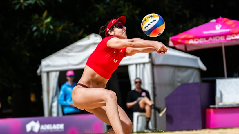 Melissa/Brandie (CAN) vs. Mahassine/Dina (MAR) - Pool J #72291775