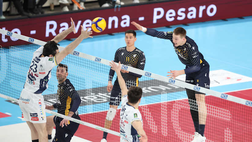 Last time they met in January, Trentino and Verona produced a five-set duel (source: legavolley.it)