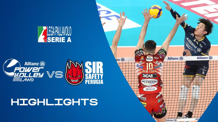 Milano vs. Perugia | Highlights | Superlega | Round 2 of the Semifinals