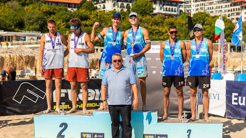 The 2025 Sveti Vlas Futures men’s podium