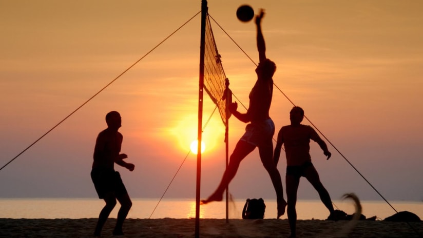 Beach volleyball is popular around the world.