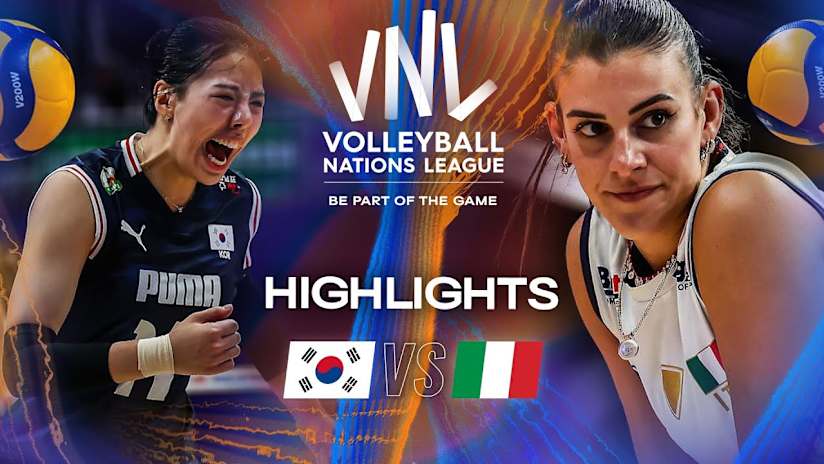 Korea 🇰🇷 vs. Italy 🇮🇹 - Highlights | Week 1 | Women's VNL 2025