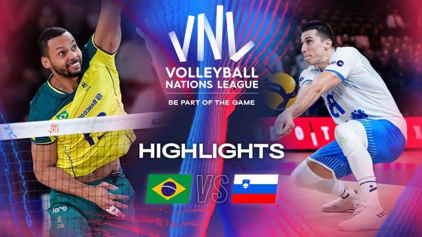 🇧🇷 BRA vs. 🇸🇮 SLO - Highlights | Week 2 | Men's VNL 2024